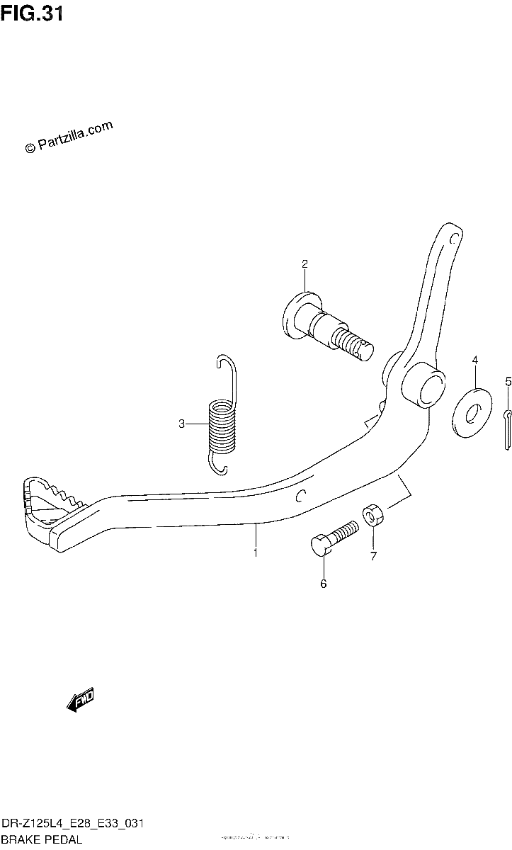 Diagrama de BRAKE PEDAL