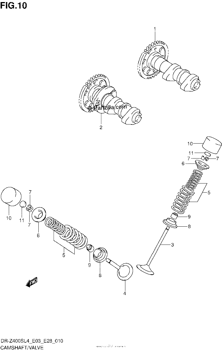 Diagrama de CAMSHAFT VALVE