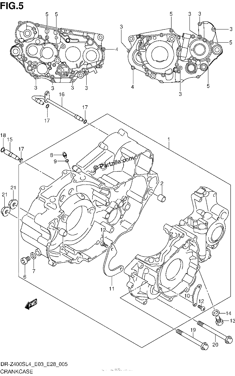 Diagrama de CRANKCASE