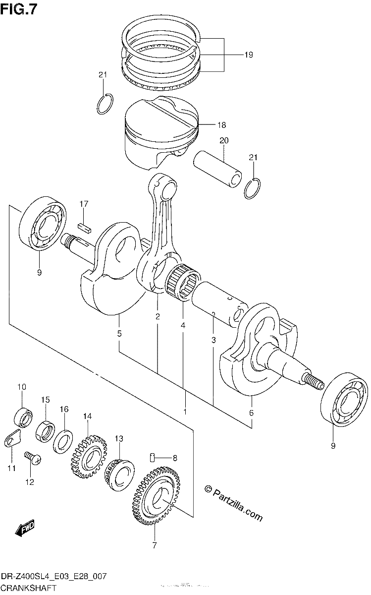 Diagrama de CRANKSHAFT