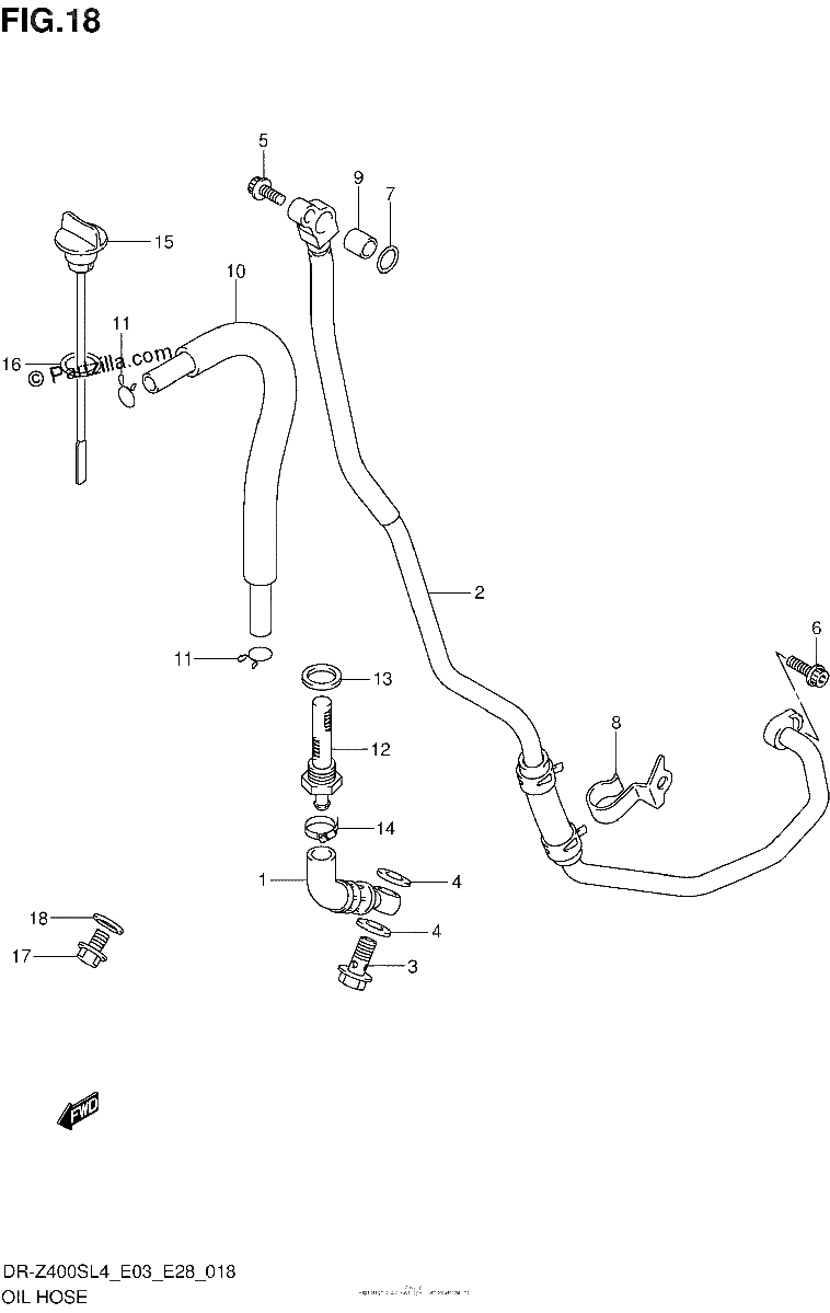 Diagrama de OIL HOSE