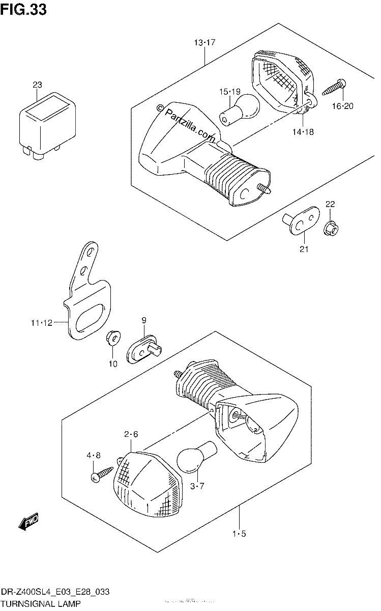 Diagrama de TURNSIGNAL LAMP