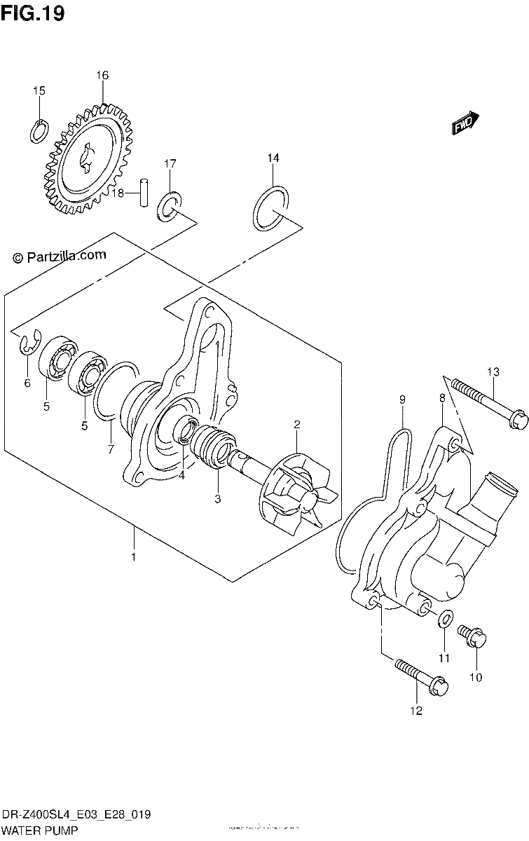 Diagrama de WATER PUMP