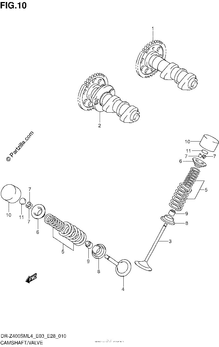 Diagrama de CAMSHAFT VALVE