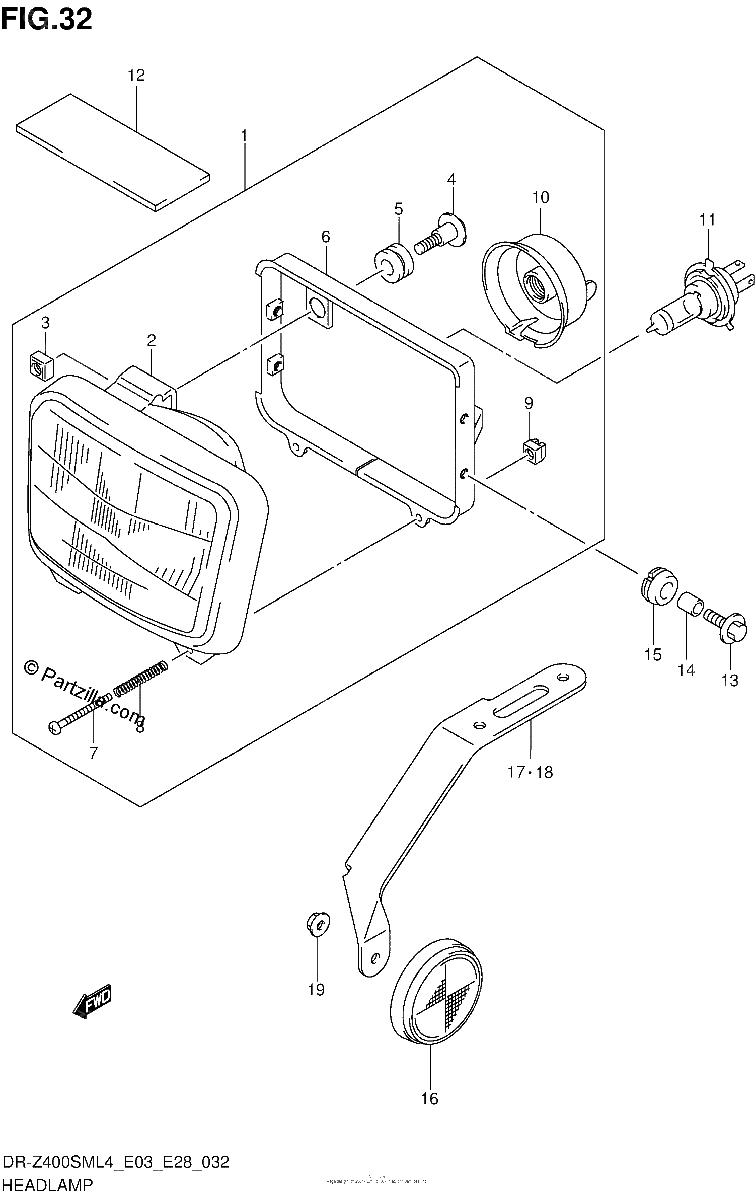 Diagrama de HEADLAMP