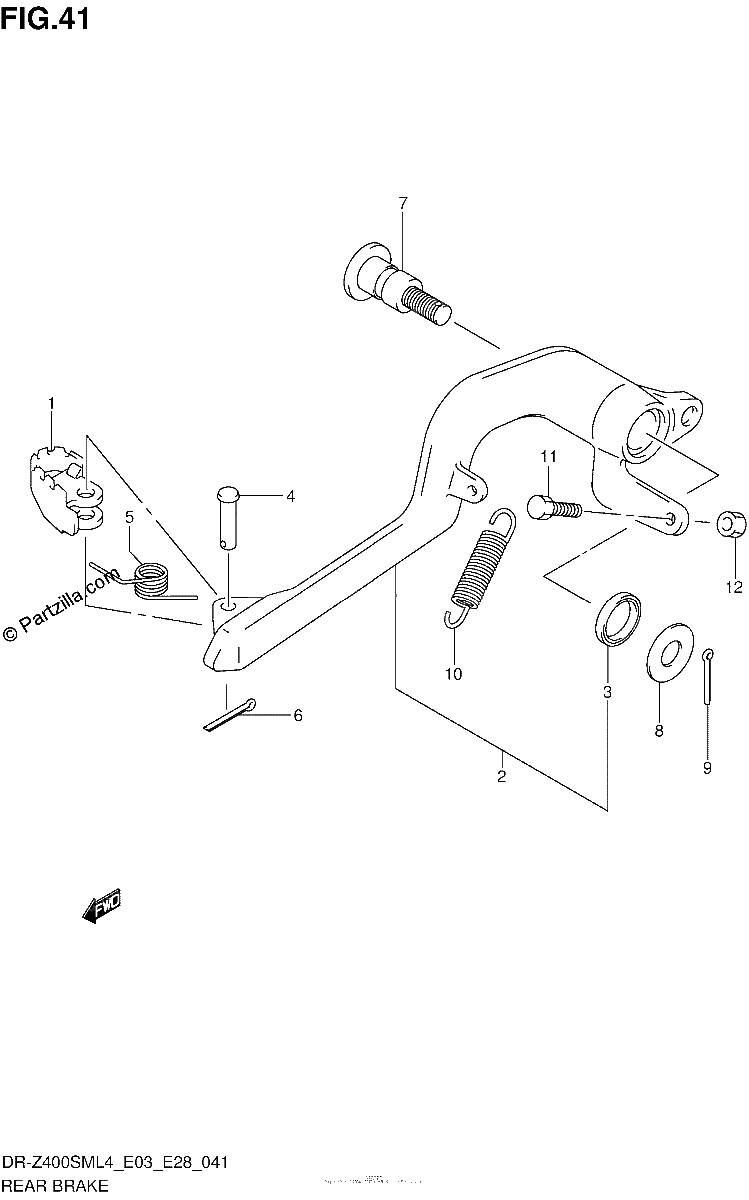 Diagrama de REAR BRAKE