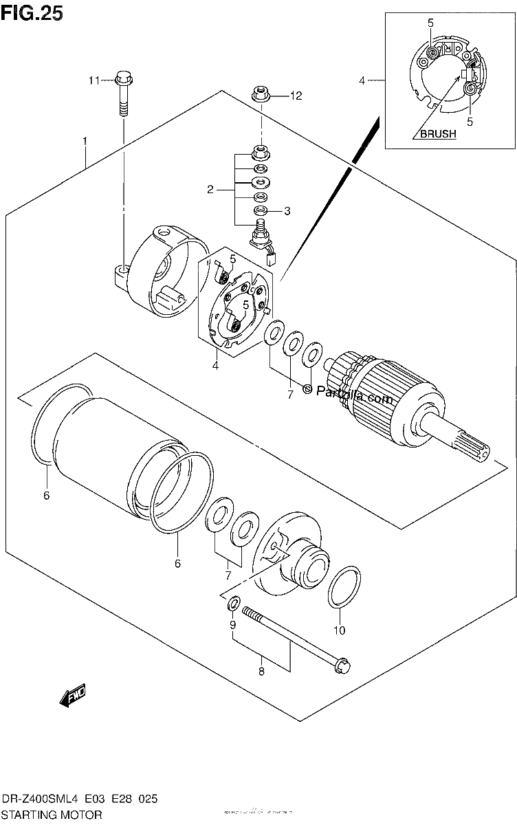 Diagrama de STARTING MOTOR