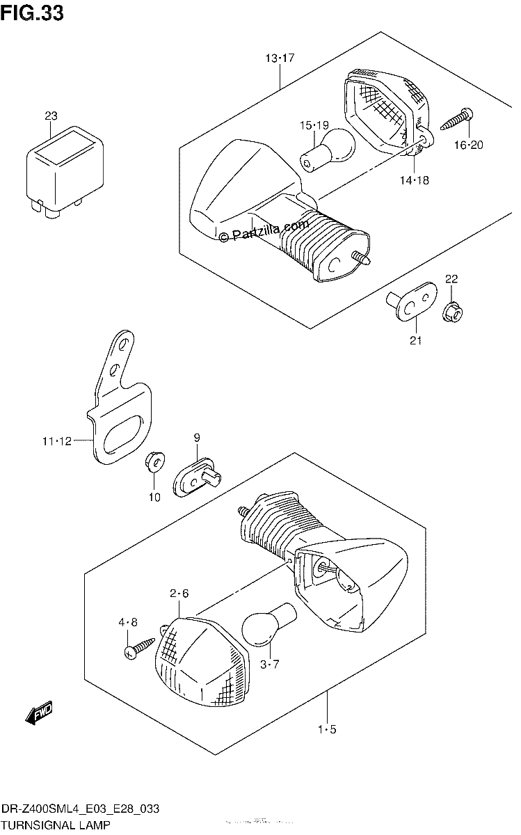Diagrama de TURNSIGNAL LAMP