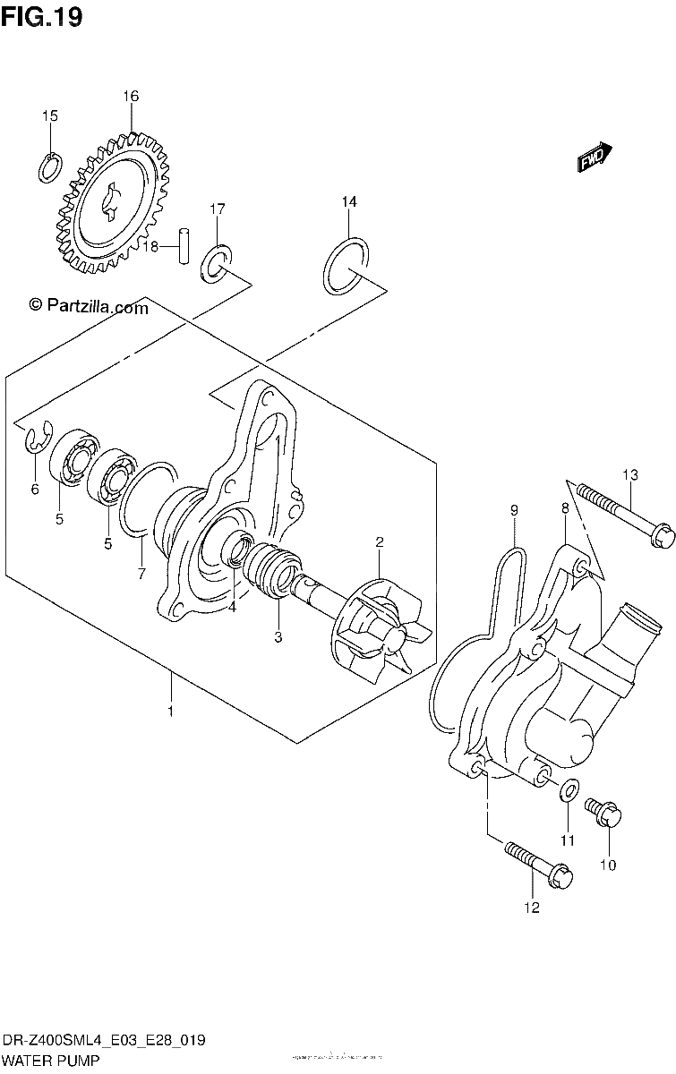 Diagrama de WATER PUMP