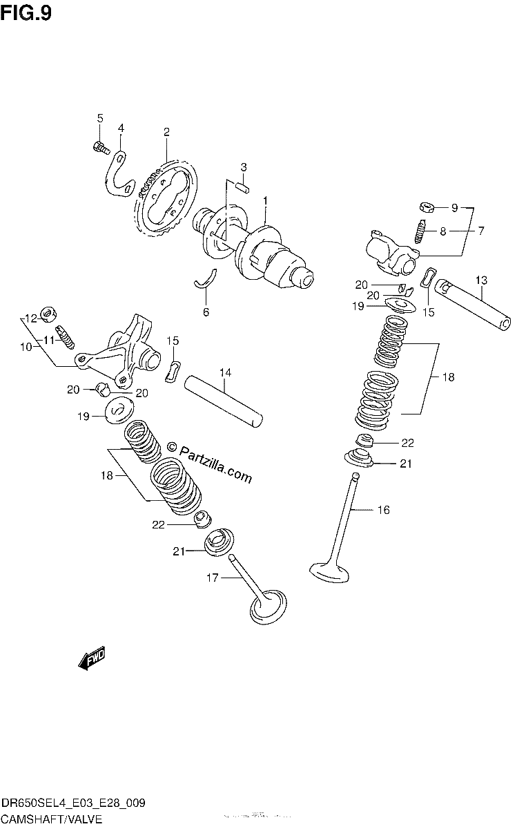 Diagrama de CAMSHAFT VALVE
