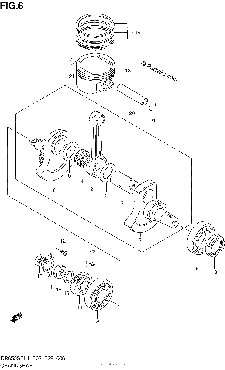 Diagrama de CRANKSHAFT