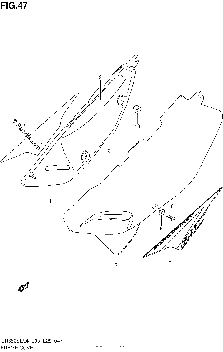 Diagrama de FRAME COVER