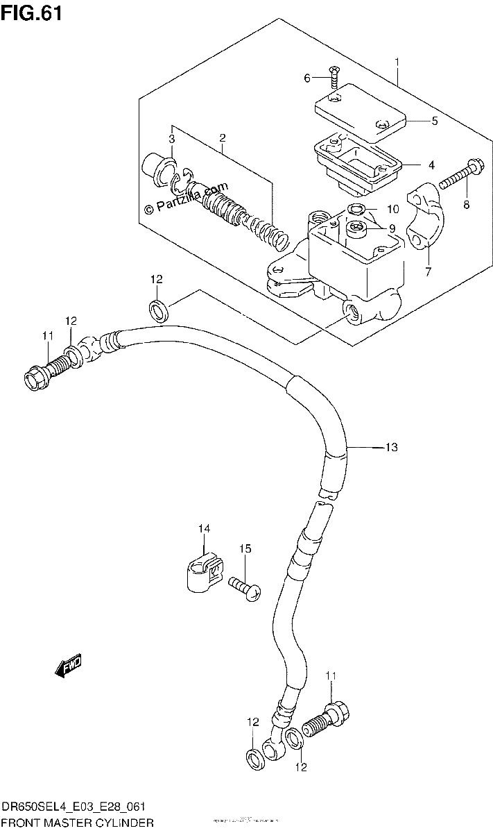 Diagrama de FRONT MASTER CYLINDER