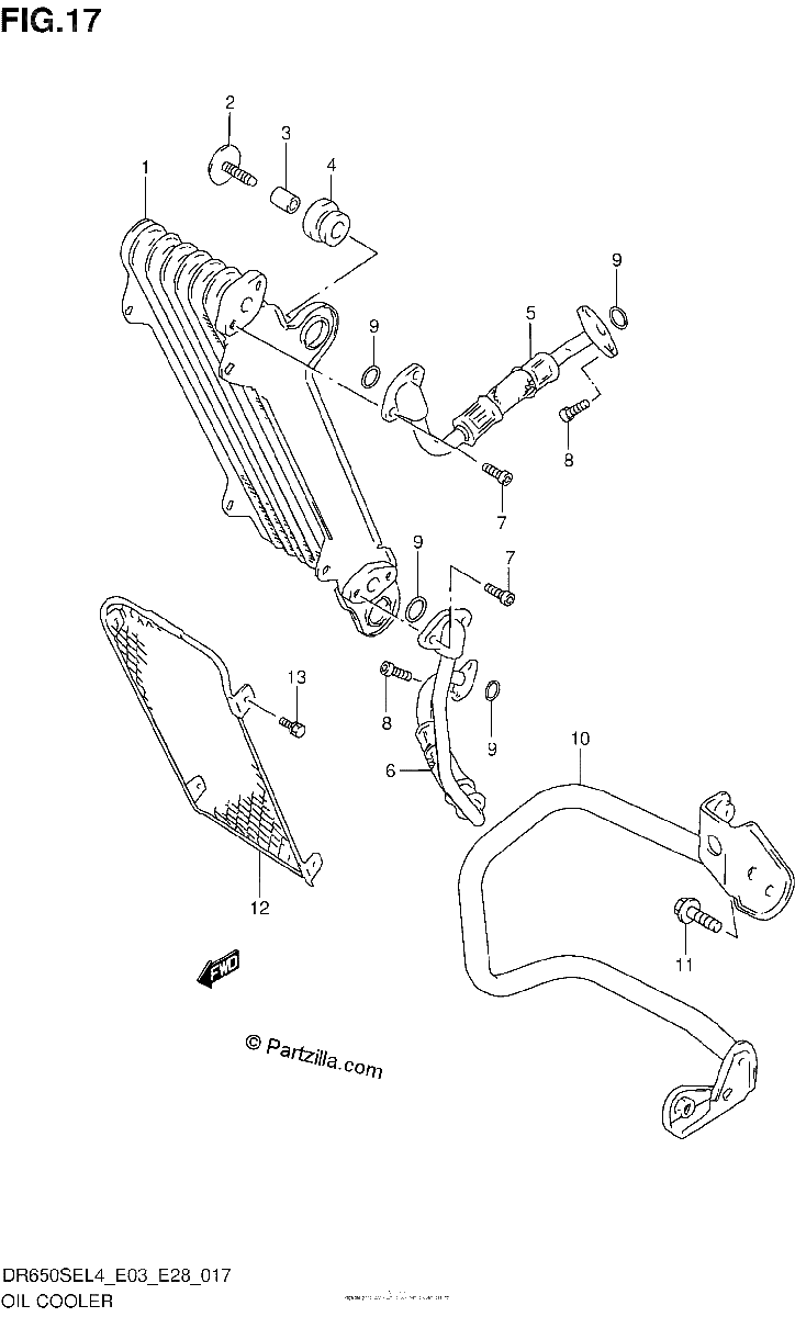 Diagrama de OIL COOLER