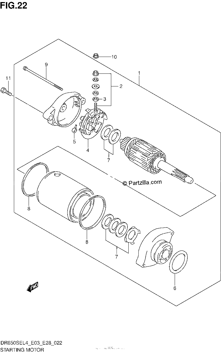 Diagrama de STARTING MOTOR