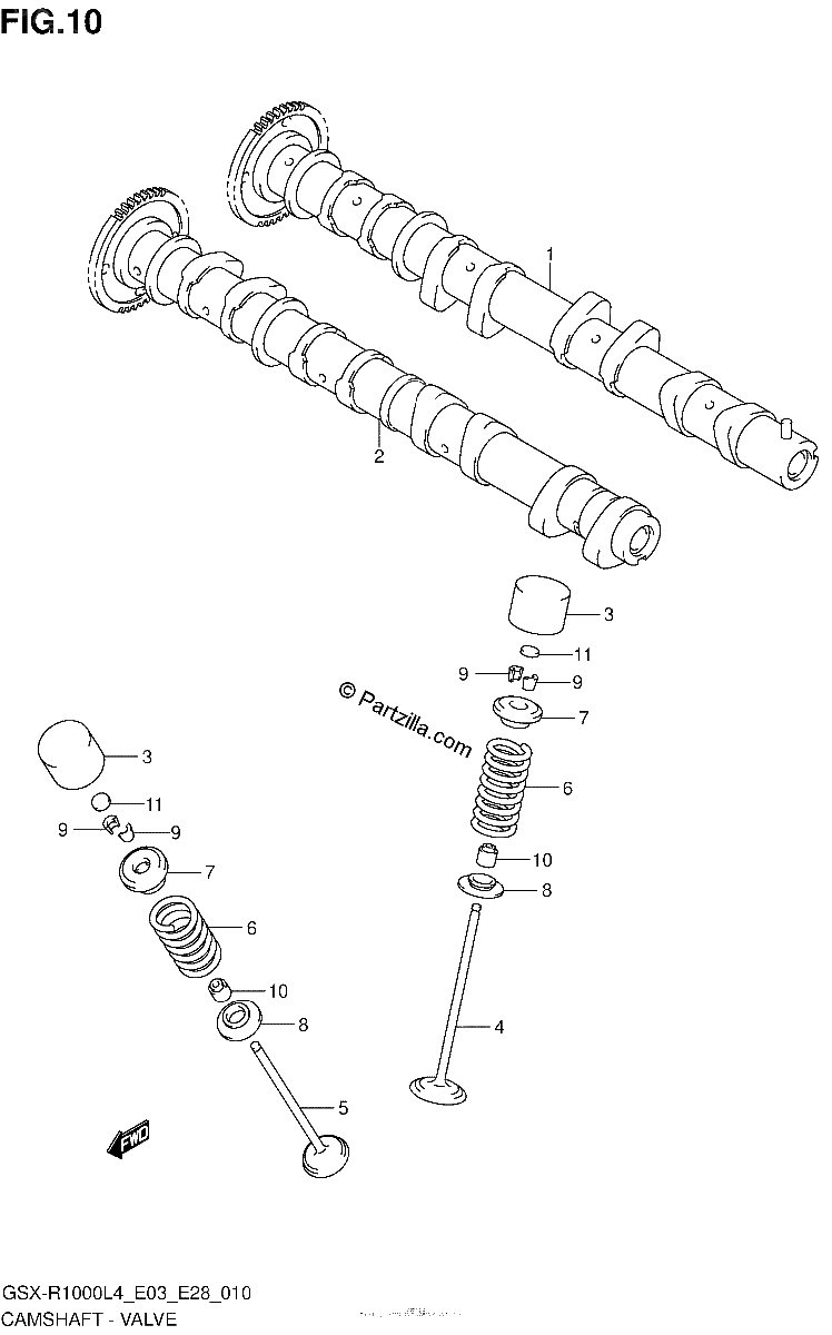 Diagrama de CAMSHAFT VALVE