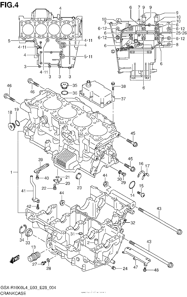 Diagrama de CRANKCASE