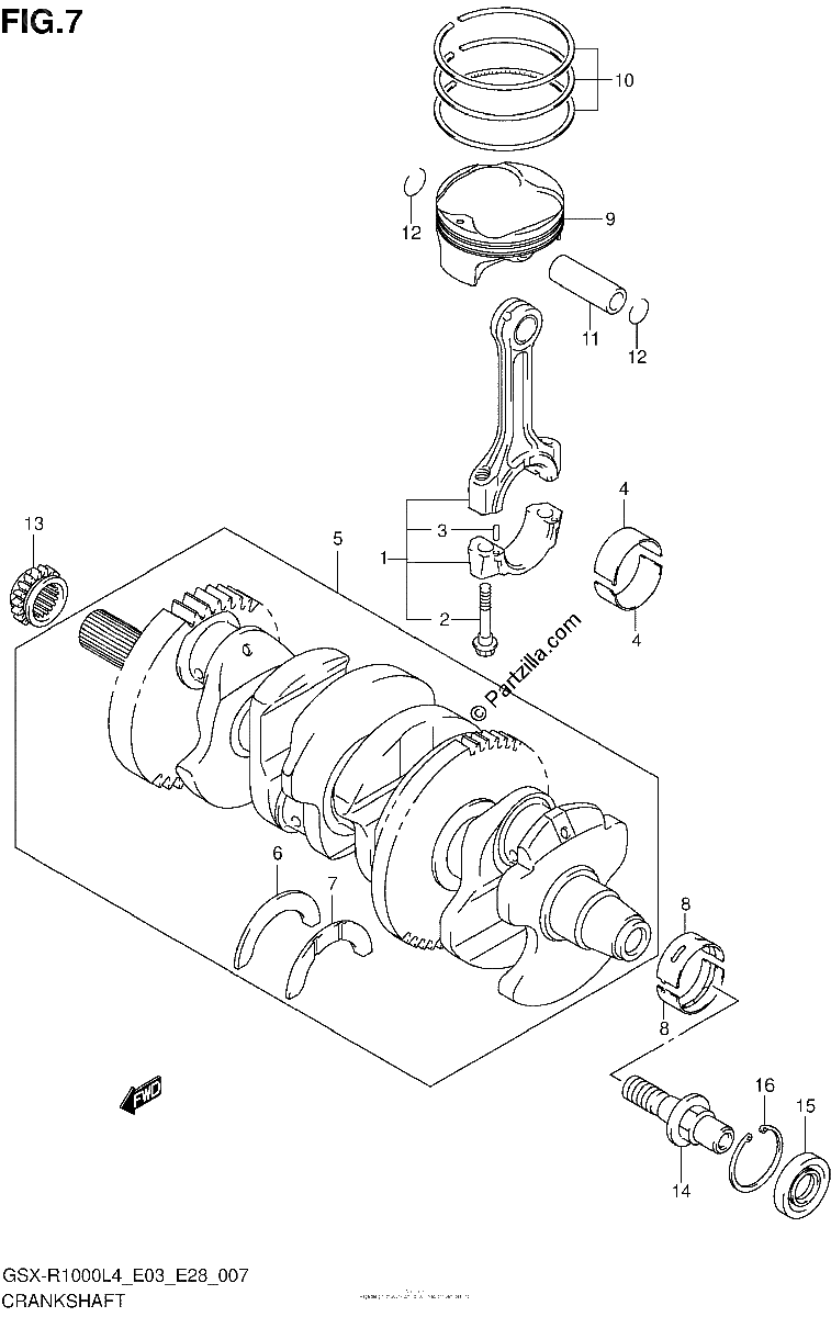 Diagrama de CRANKSHAFT