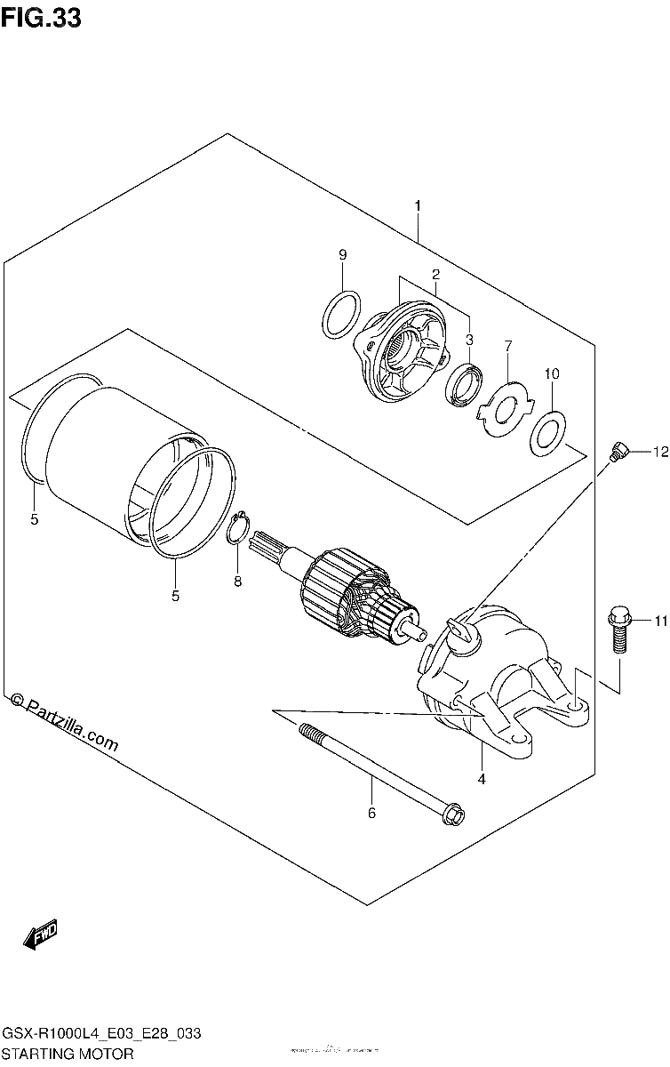 Diagrama de STARTING MOTOR