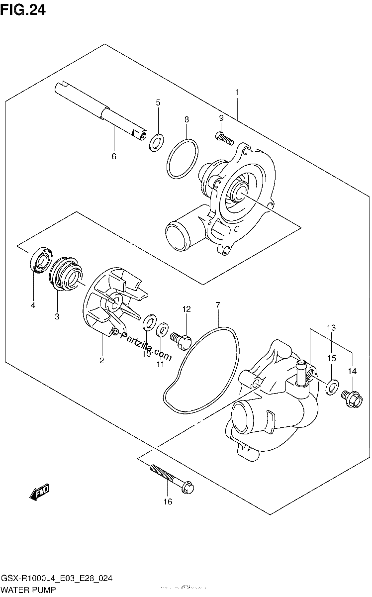 Diagrama de WATER PUMP