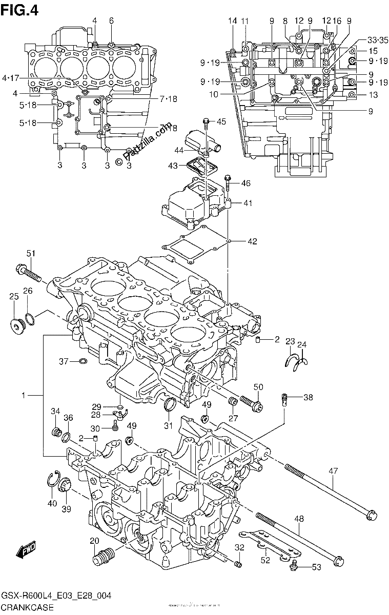Diagrama de CRANKCASE