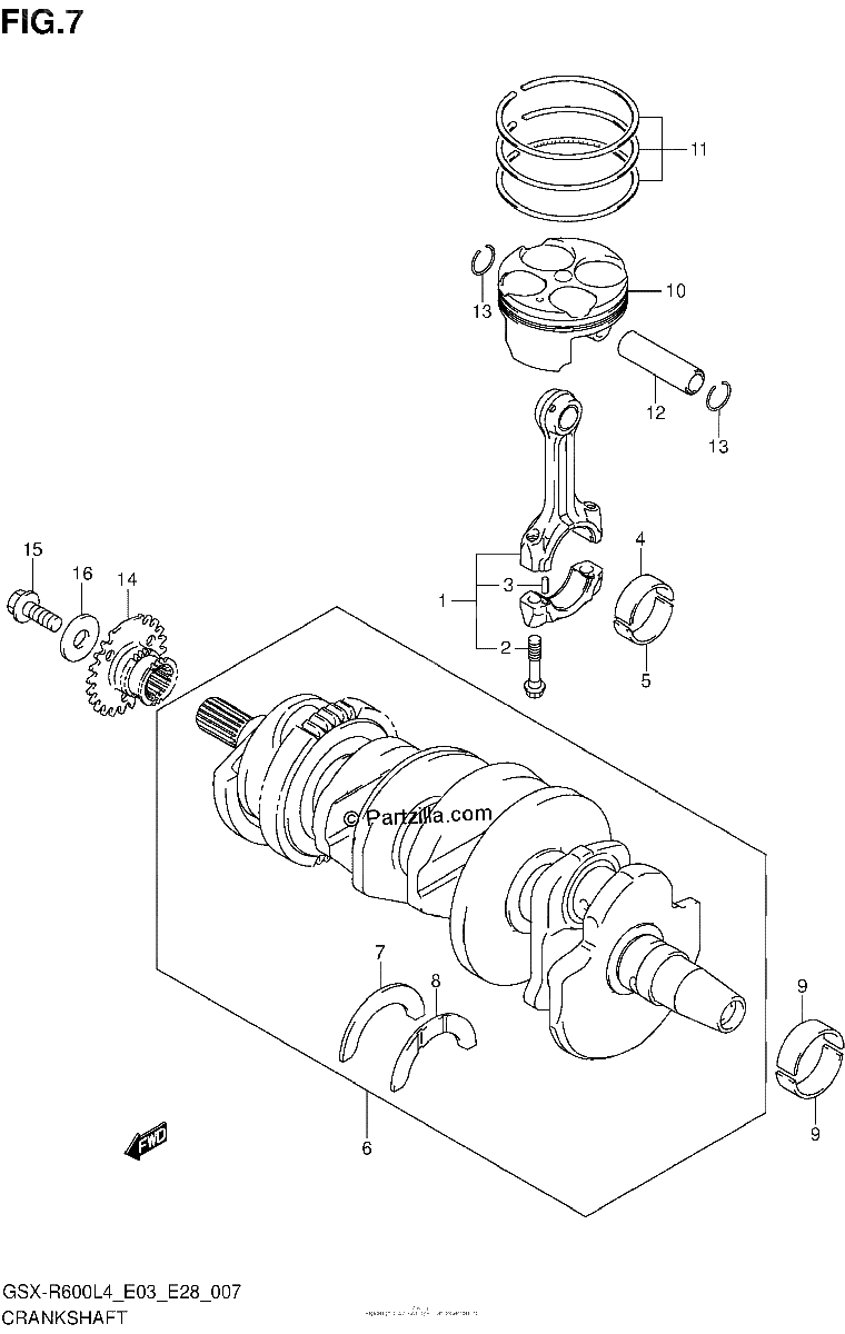 Diagrama de CRANKSHAFT