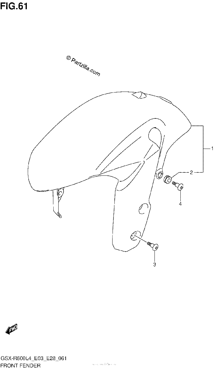 Diagrama de FRONT FENDER