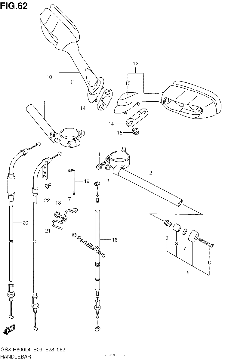 Diagrama de HANDLEBAR