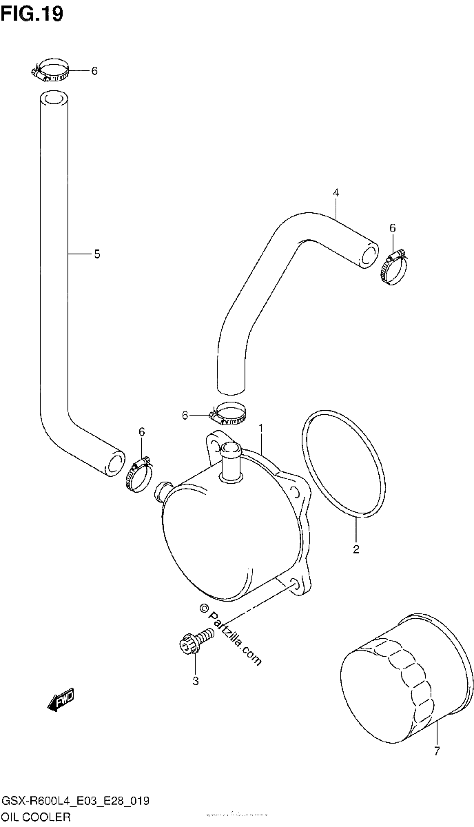 Diagrama de OIL COOLER