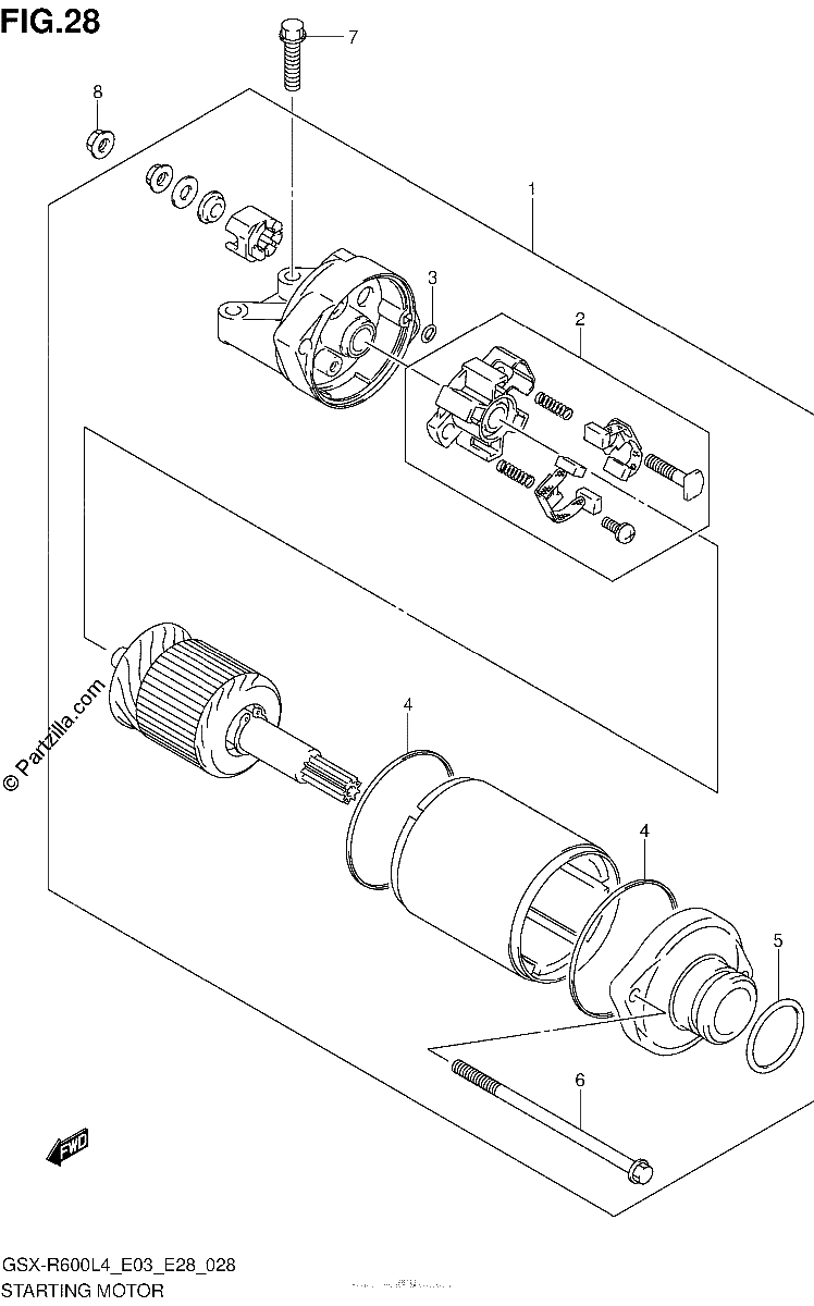 Diagrama de STARTING MOTOR