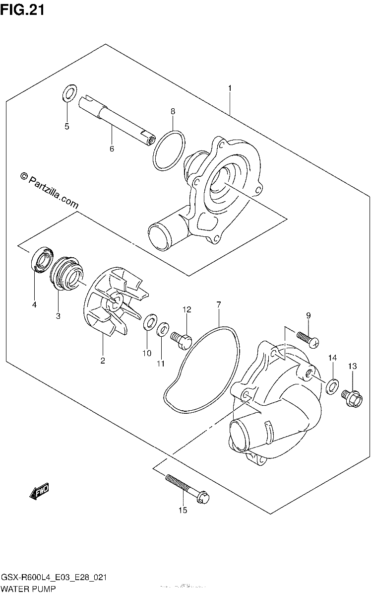 Diagrama de WATER PUMP