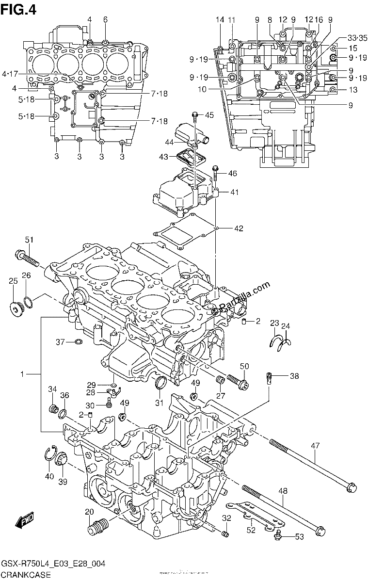 Diagrama de CRANKCASE