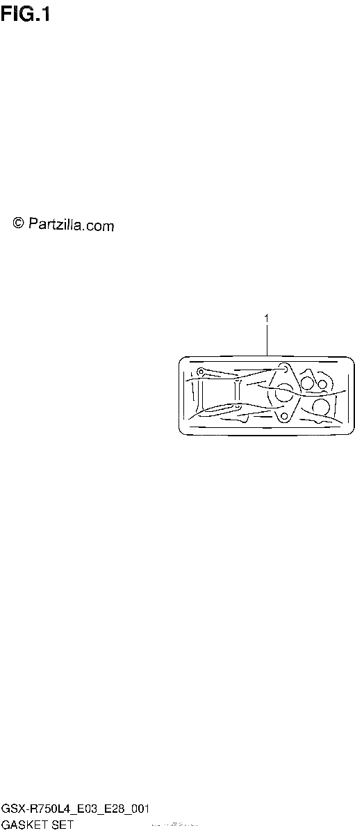 Diagrama de GASKET SET