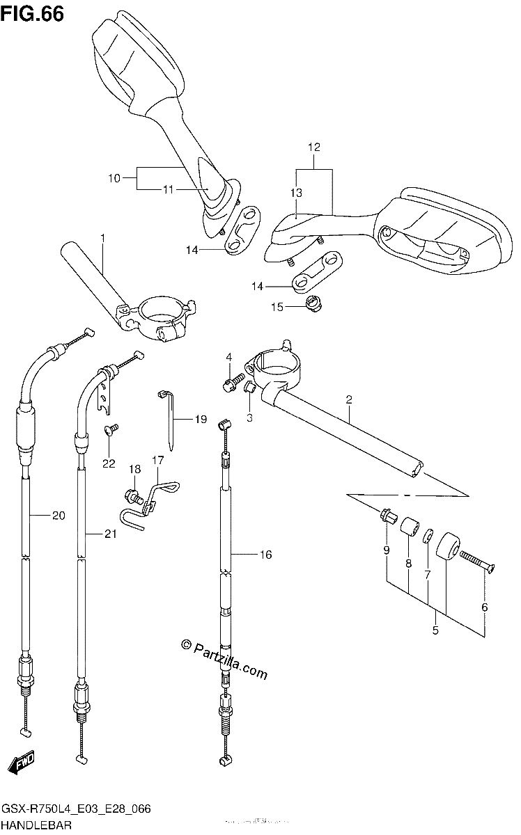 Diagrama de HANDLEBAR