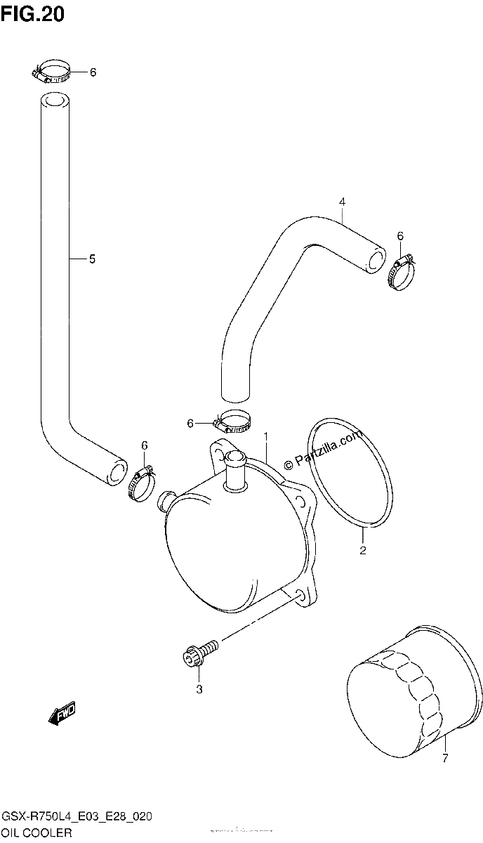 Diagrama de OIL COOLER
