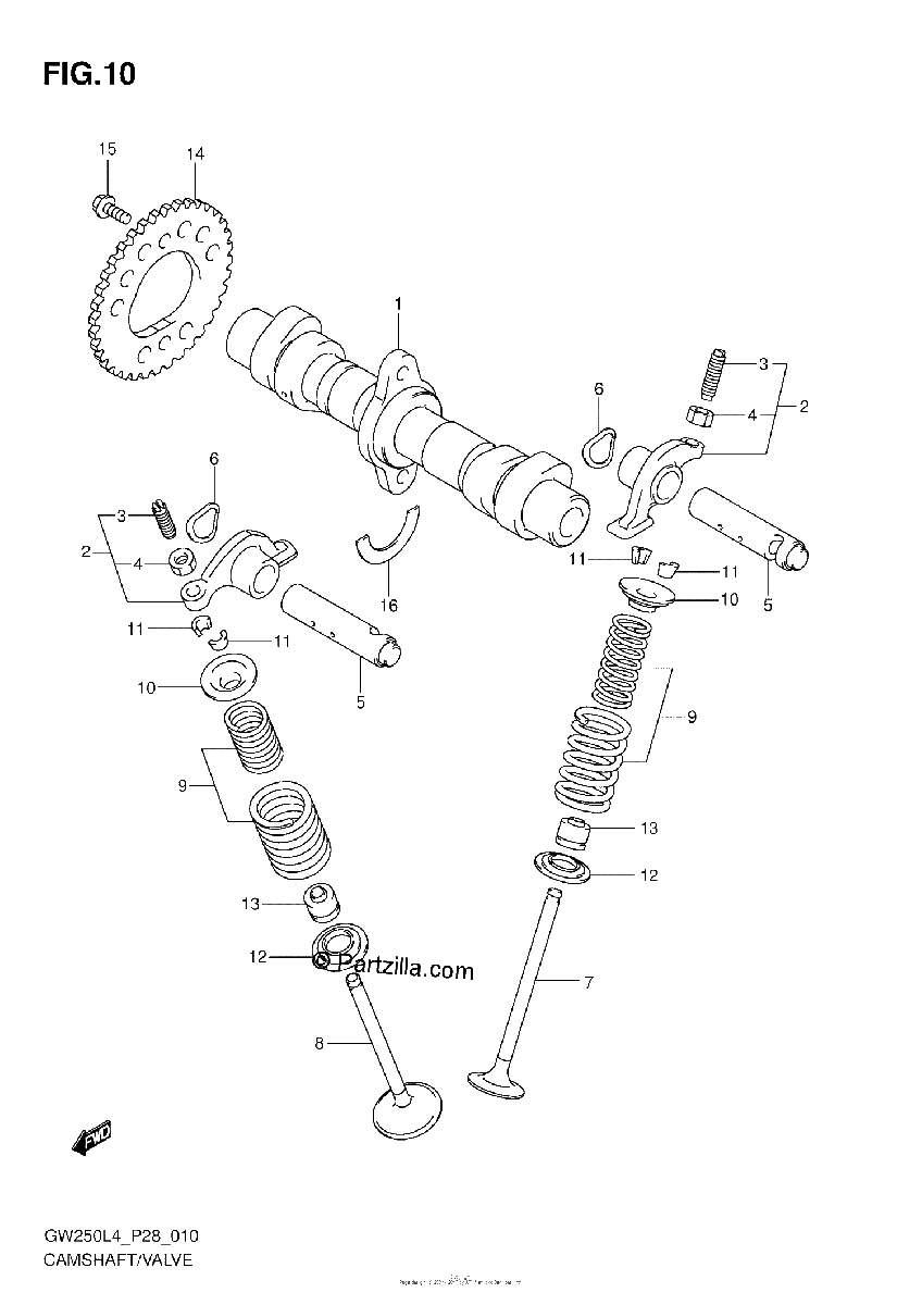 Diagrama de CAMSHAFT VALVE