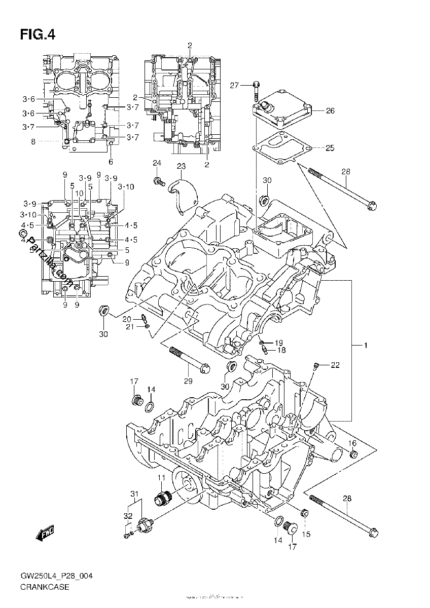 Diagrama de CRANKCASE