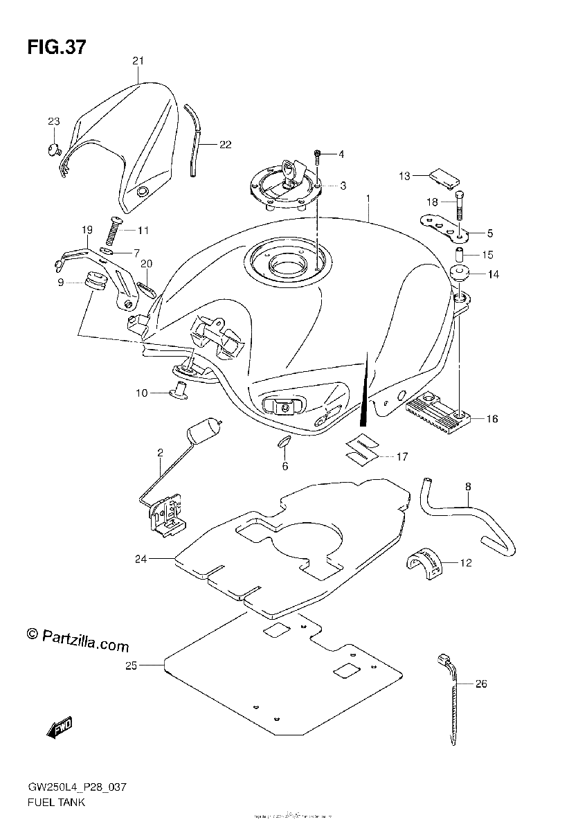 Diagrama de FUEL TANK