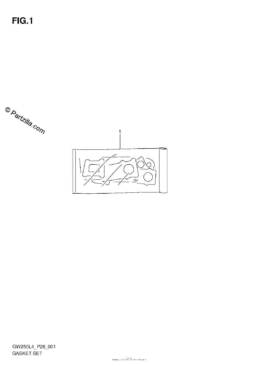 Diagrama de GASKET SET