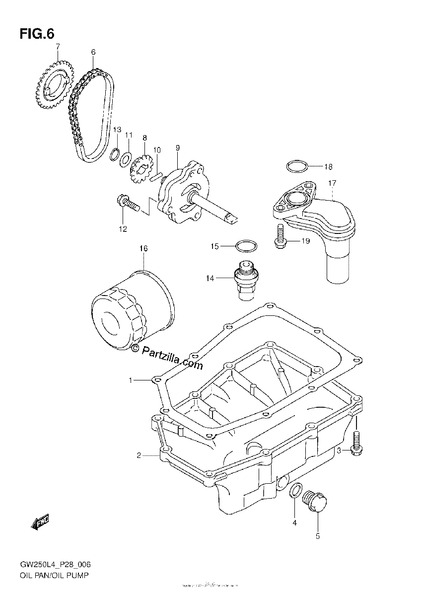 Diagrama de OIL PAN OIL PUMP