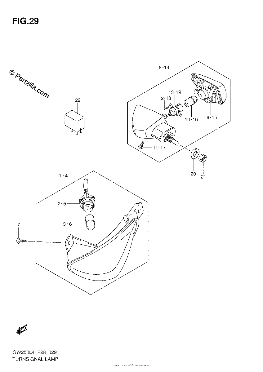 Diagrama de TURNSIGNAL LAMP