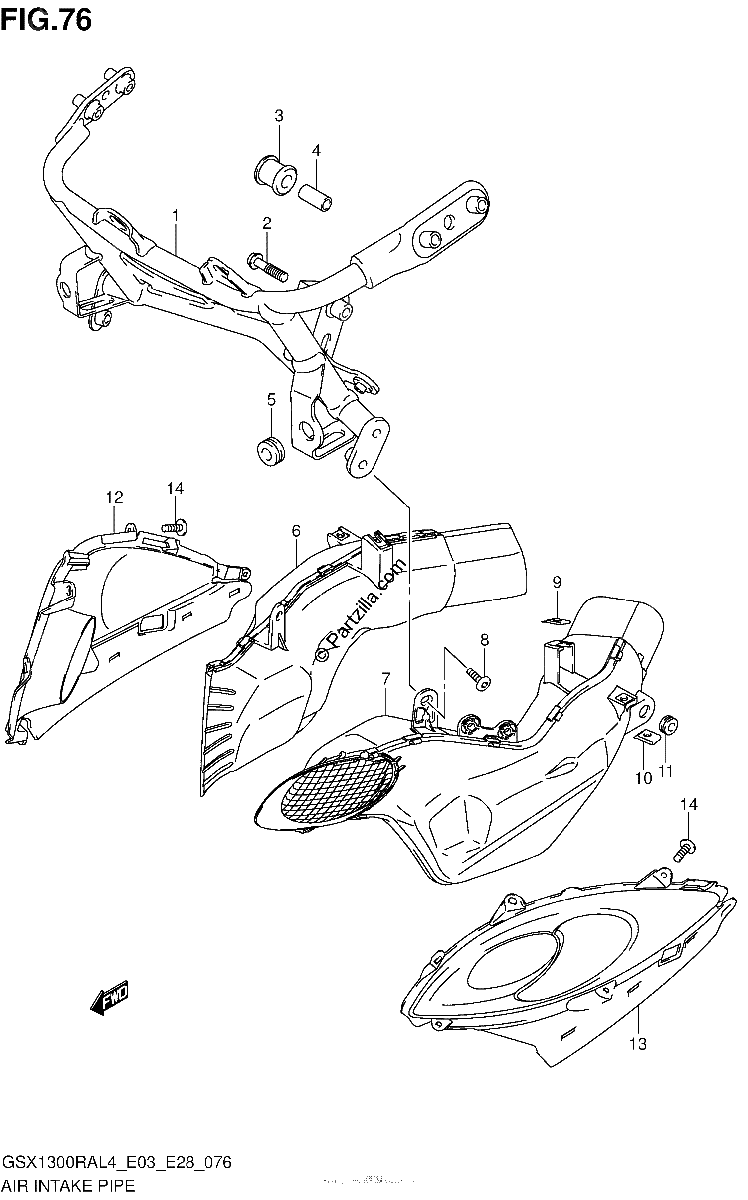 Diagrama de AIR INTAKE PIPE