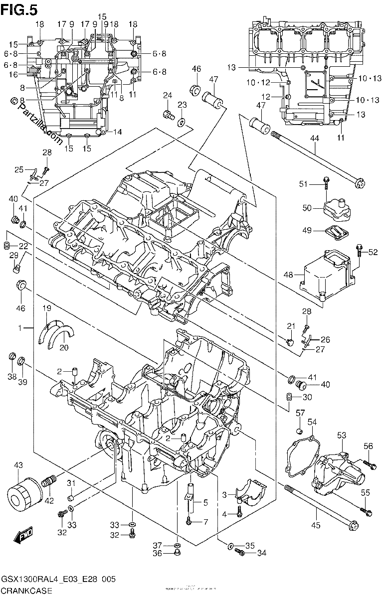 Diagrama de CRANKCASE