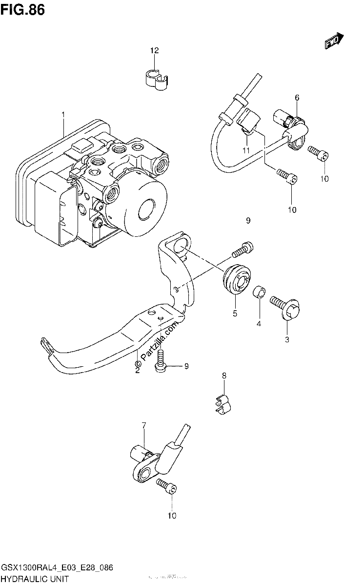 Diagrama de HYDRAULIC UNIT