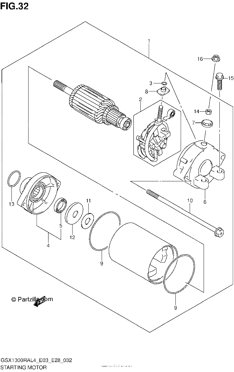 Diagrama de STARTING MOTOR