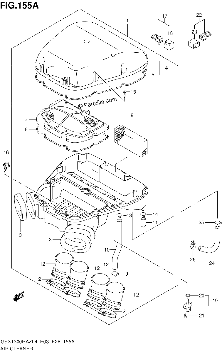 Diagrama de AIR CLEANER
