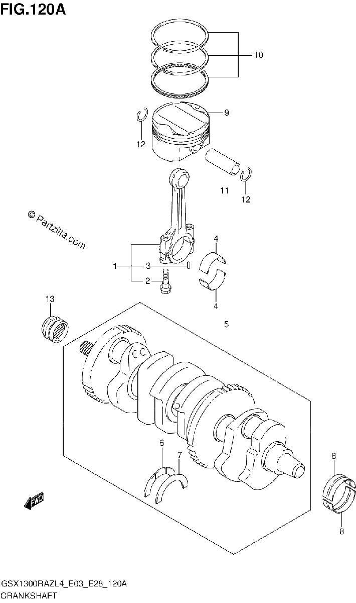 Diagrama de CRANKSHAFT