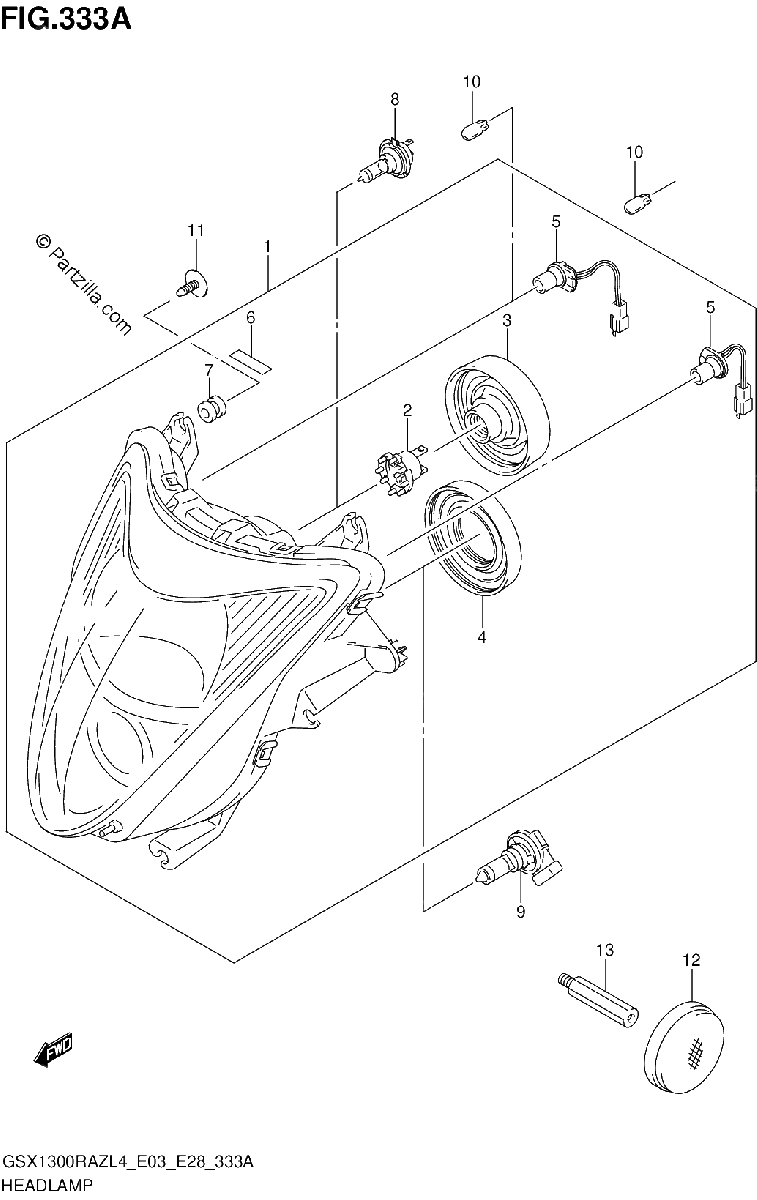Diagrama de HEADLAMP