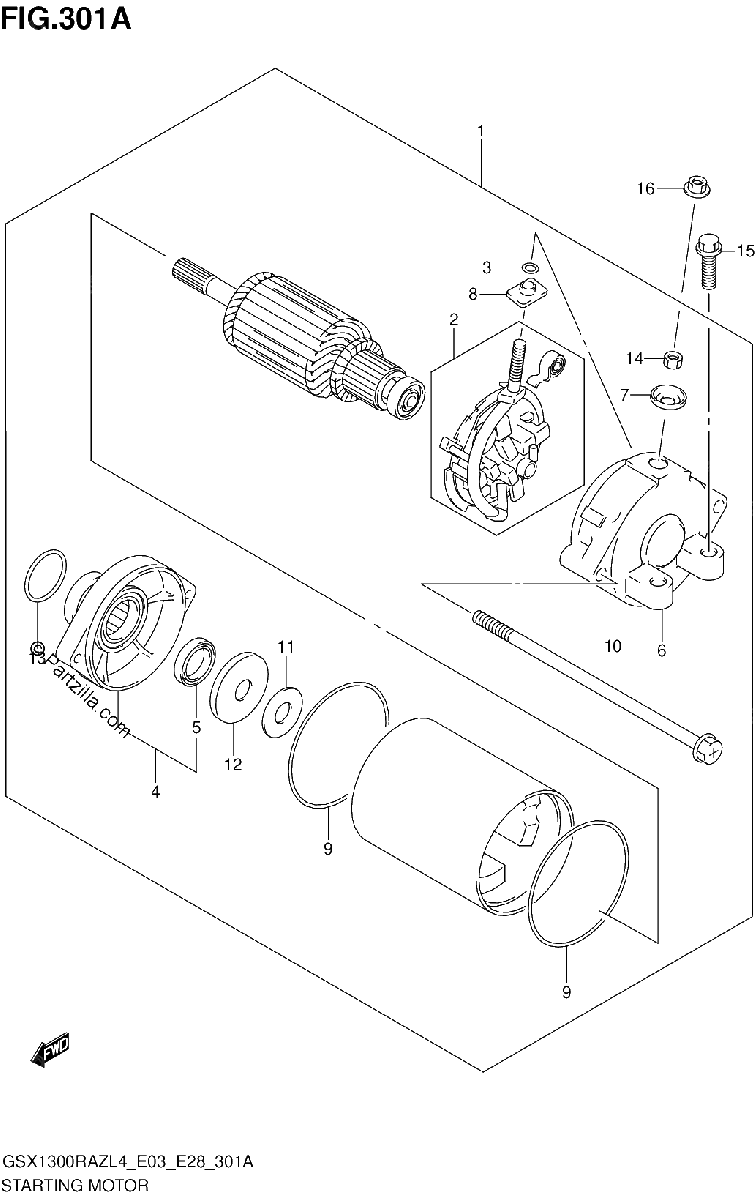 Diagrama de STARTING MOTOR