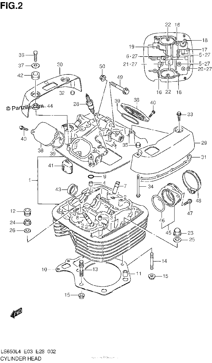 Diagrama de CYLINDER HEAD